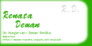renata deman business card